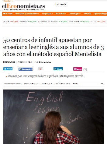 50 centros educativos usan ya Mentelista Mentelista en el periodico Economista